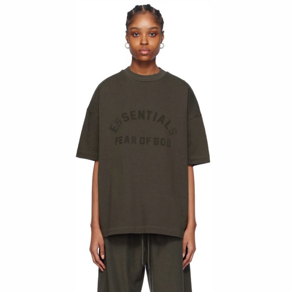 ESSENTIALS GREY CREWNECK T-SHIRT